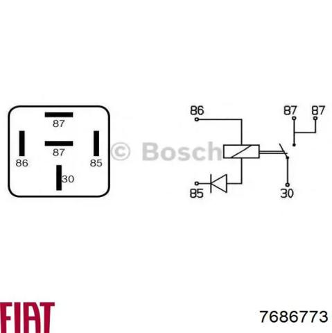 Реле електричне багатофункціональне 7686773 FIAT