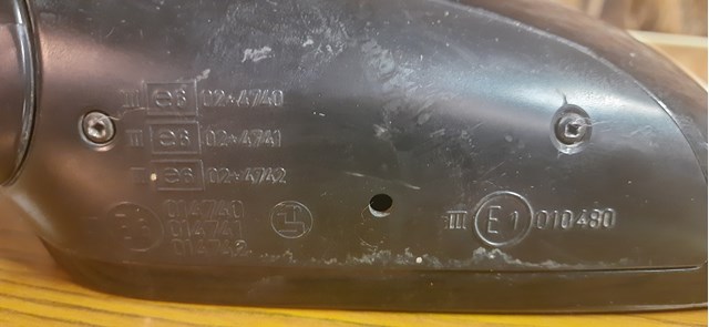 Скло дзеркала заднього виду, лівого RS0225401 VAG