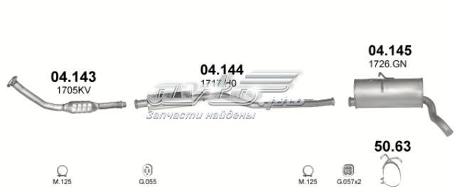 Вихлопна труба 04144 POLMOSTROW