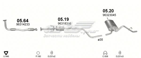 Вихлопна труба 0519 POLMOSTROW