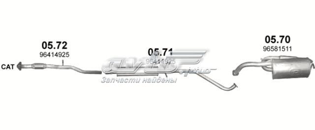 Вихлопна труба 0570 POLMOSTROW