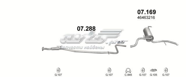 Вихлопна труба 07288 POLMOSTROW