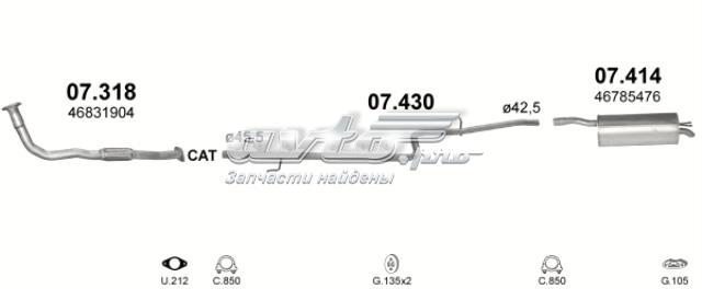 Глушник вихлопних газів кінцевий 07414 POLMOSTROW