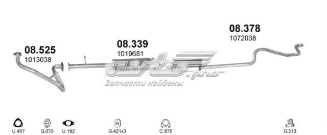Штани глушника передні 08525 POLMOSTROW