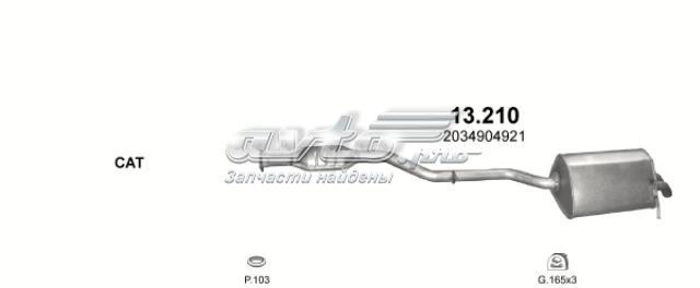 Глушник, середня і задня частина 13210 POLMOSTROW