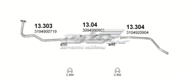 Вихлопна труба 13304 POLMOSTROW