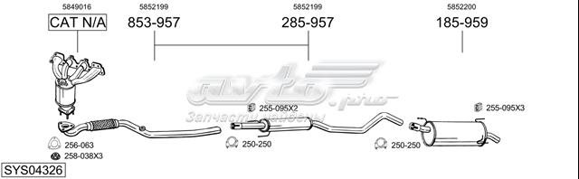 Глушник задній 17622 POLMOSTROW