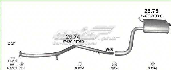 Глушник задній 2675 POLMOSTROW