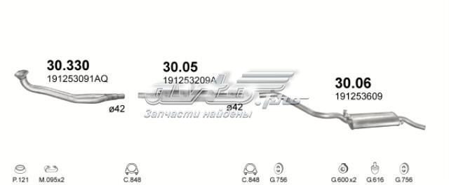 Вихлопна труба 3006 POLMOSTROW