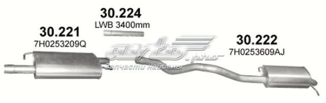 Глушник вихлопних газів кінцевий 30224 POLMOSTROW