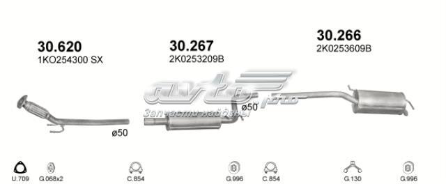 Середній глушник 30267 POLMOSTROW