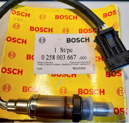 Лямбдазонд, датчик кисню після каталізатора 0258003667 BOSCH