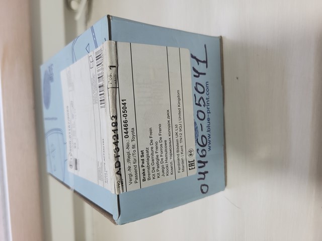 Задні дискові колодки ADT342183 BLUE PRINT