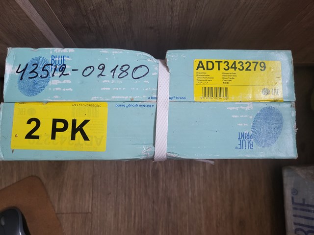 Диск гальмівний передній ADT343279 BLUE PRINT