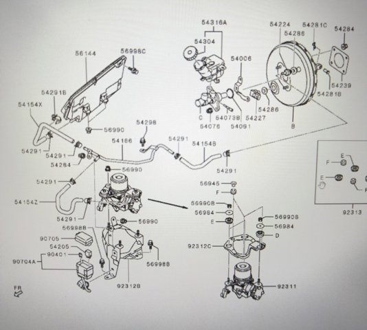 Насос вакуумний 4641A020 MITSUBISHI