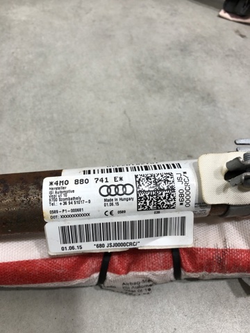 Подушка безпеки, бічна, ліва, AIRBAG 4M0880741E VAG