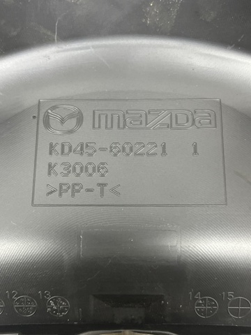 Захисний кожух кермового механізму KD4560230D02 MAZDA