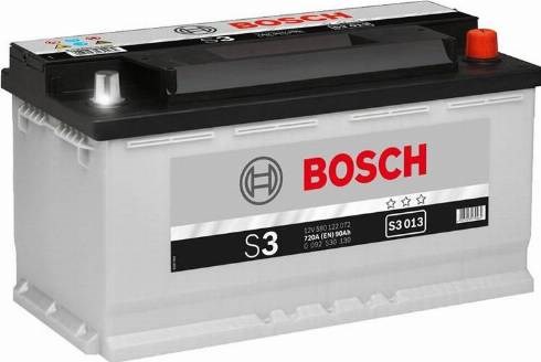 Bosch s3 акумулятор 12в/ 90а-год./720а, 353175190, 20.43кг, (виводи -+) 0092S30130