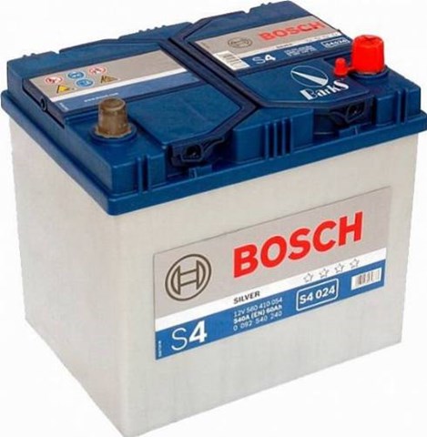 Bosch s4 asia акумулятор 12в / 60а-год/ 540a ,  232173225 11,43кг (виводи -+) 0092S40240