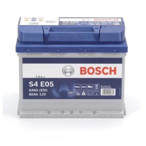 Bosch s4e efb акумулятор 12в/ 60а-год./640а, 242175190, 16.7кг, (виводи -+) 0092S4E051