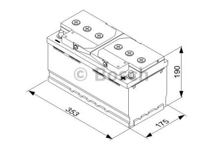 Батарея акумуляторна 0092T30130 BOSCH