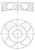 Поршень в комплекті на 1 циліндр, 3-й ремонт (+0,60) 0100401 MAHLE
