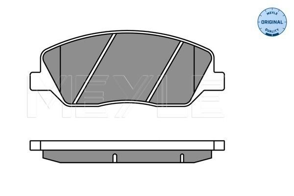 Тормозні колодки 0252435117W MEYLE