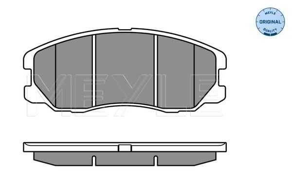 Колодки передні 0252451016W MEYLE
