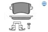 Задні гальмівні колодки 0252460617K1 MEYLE
