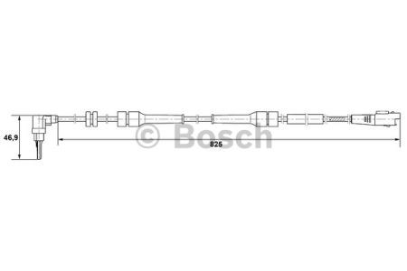 Bosch датчик abs fiat ulysse 0265007083