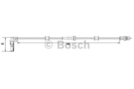 Bosch датчик частоти обертання колеса renault kangoo (cargo) 0265007532