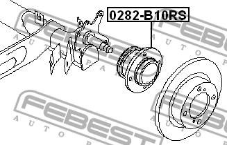 Маточина заднього колеса 0282B10RS FEBEST