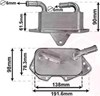 Масляний радіатор охолодження рідини АКПП 03013703 VAN WEZEL