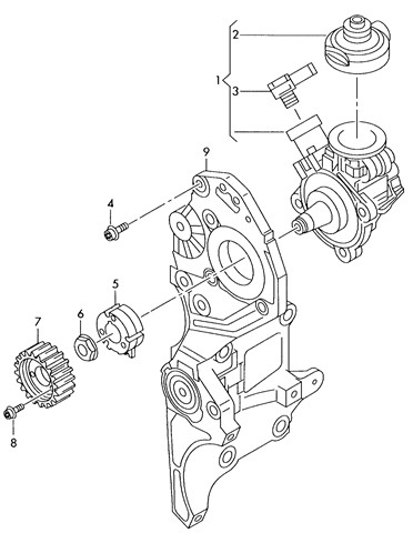 Шестерня приводу ТНВД 03L130111G VAG