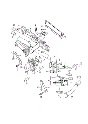 Колектор впускний 04L129711AB VAG