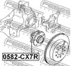 Підшипник ступиці колеса 0582CX7R FEBEST