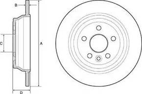 Дискові гальма 08B80411 BREMBO
