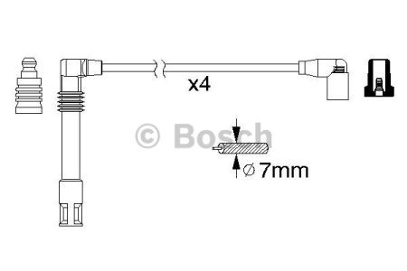 Bosch b305 дроти високого напруги skoda octavia 1,8 -97 0986356305