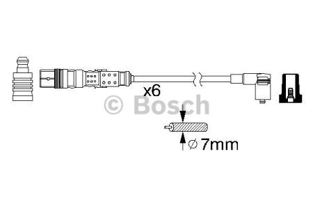 Проводи високовольтні 0986356347 BOSCH