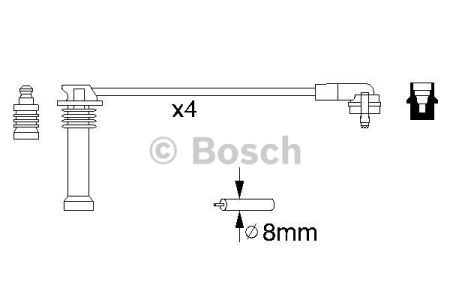 Дроти запалювання 0986356805 BOSCH