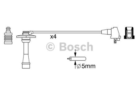 Bosch дроти вв corolla 1.4 -2000 0986357259