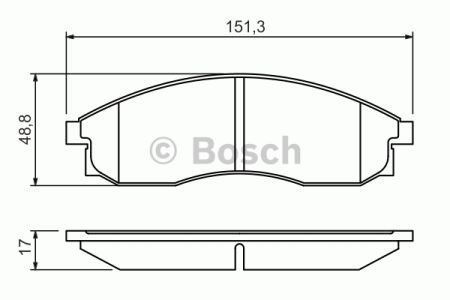 Колодки передні 0986424340 BOSCH