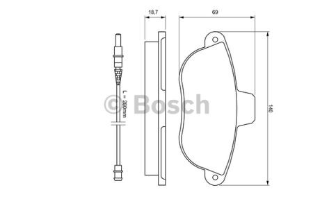 Колодки передні 0986424415 BOSCH