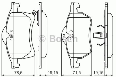 Дискові гальма 0986424457 BOSCH