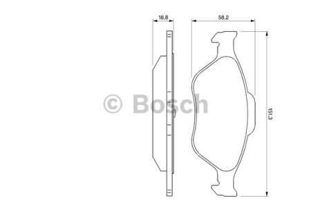 Дискові гальма 0986424558 BOSCH