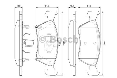 Гальмівні колодки 0986424560 BOSCH