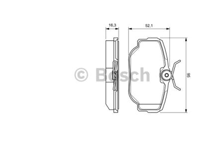 Колодки гальмові задні, дискові 0986424564 BOSCH