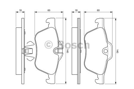 Колодки передні 0986424652 BOSCH