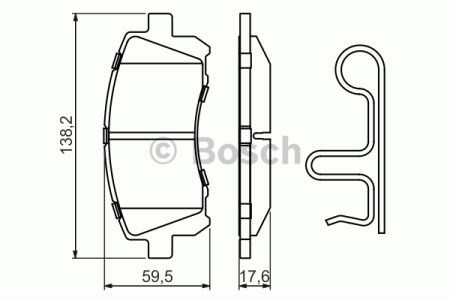 Тормозні колодки 0986424700 BOSCH
