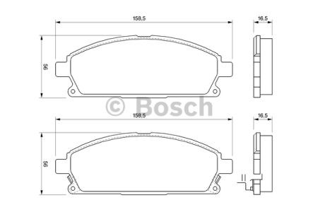 Гальмівні колодки 0986424715 BOSCH